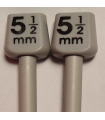 Alum needles No 5.5 - 60 cm